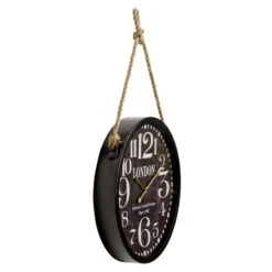 Horloge En Métal STAN -Décoration D'intérieur 116538 horloge en metal stan coloris noir