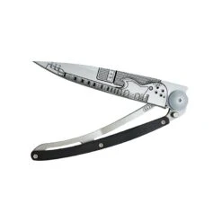 Deejo Couteau ROCK'N ROLL 7 Deejo Couteau ROCK'N ROLL -Décoration D'intérieur 1189338 couteau rock n roll coloris titane ebene