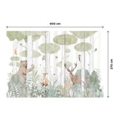 4MURS Papier Peint Panoramique XL CALM FOREST LIFE -Décoration D'intérieur 1224054 papier peint panoramique xl calm forest life 400 x 270cm