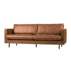 Décoration D'intérieur -Décoration D'intérieur 1226218 bepure canape rodeo coloris cognac 3 places hauteur 83cm