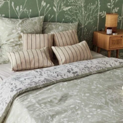 Parure De Lit Satin Bio SUSIE -Décoration D'intérieur 1287824 parure de lit satin bio susie coloris vert amande 240 x 260cm