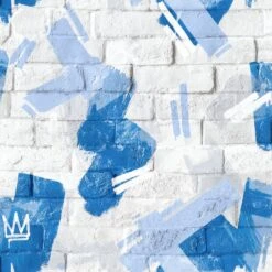 Papier Peint Intissé LENOX -Décoration D'intérieur 1293563 papier peint intisse lenox coloris bleu jean