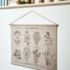 Amadeus Cades Décoration à Suspendre PLANTES MÉDICINALES -Décoration D'intérieur 1298365 decoration a suspendre plantes medicinales coloris beige