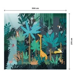 4MURS Papier Peint Panoramique XL FUN JUNGLE -Décoration D'intérieur 1313611 papier peint panoramique xl fun jungle 300 x 270cm