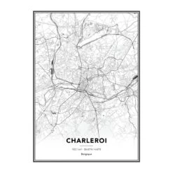 4MURS Image Sous Verre MAP CHARLEROI
