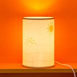 4MURS Lampe De Chevet SOLEA -Décoration D'intérieur 1519316 lampe de chevet solea coloris blanc ocre bleu doux 24 x 16cm