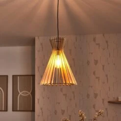 Suspension GROA -Décoration D'intérieur 1527298 suspension groa coloris bois clair 41 4 x 34cm