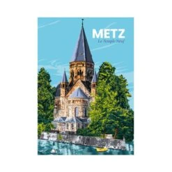 PRINTYMANIA Affiche METZ LE TEMPLE NEUF