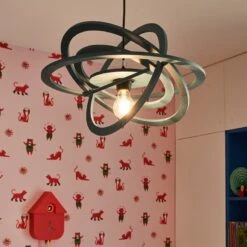 Suspension REVOLUTION 5 Suspension REVOLUTION -Décoration D'intérieur 1703187 suspension revolution coloris bleu curacao 43 5 x 43 5cm