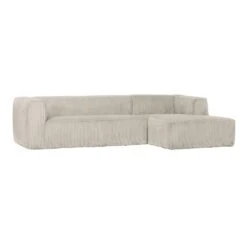 WOOOD Canapé D'angle BEAN -Décoration D'intérieur 1781466 canape d angle bean coloris grove rib naturel 4 places