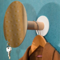 Patère Double Fonction AURA -Décoration D'intérieur 209377 patere double fonction aura coloris beige