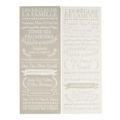 Plaque Murale En Bois HOUSE RULES