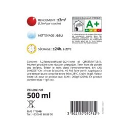 4MURS Peinture Créative 5 4MURS Peinture Créative -Décoration D'intérieur 41463 peinture creative effet magnetique acrylique gris mat 0 5 l