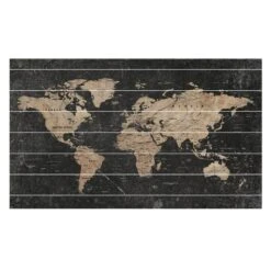 4MURS Décoration Murale En Bois TRAVEL MAP