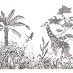 4MURS Papier Peint Panoramique XL BLACK JUNGLE