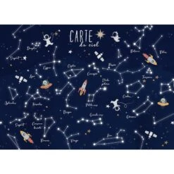 4MURS Toile Lumineuse LED CARTE DU CIEL