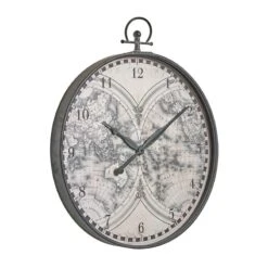 4MURS Horloge à Gousset MAP -Décoration D'intérieur 602396 horloge a gousset map coloris gris