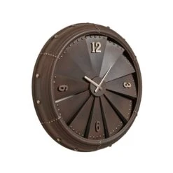 4MURS Horloge En Métal VENTILO -Décoration D'intérieur 602397 horloge en metal ventilo coloris brun metallise