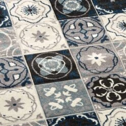 Tapis JERRY 5 Tapis JERRY -Décoration D'intérieur 603006 tapis jerry coloris bleu 150 x 200cm