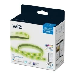 Ruban Led WIZ STARTERKIT LIGHTSTRIP2M + REMOTE 1PF/6 -Décoration D'intérieur 632905 ruban led wiz starterkit lightstrip2m remote 1pf 6 coloris multicolore 25 x 6cm